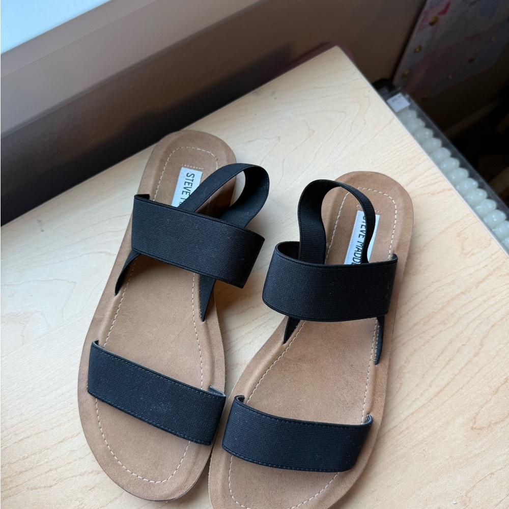 Steve Madden Black Sandals